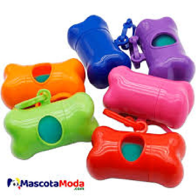 HUESO PORTA BOLSA PARA RESIDUO DE PERRO
