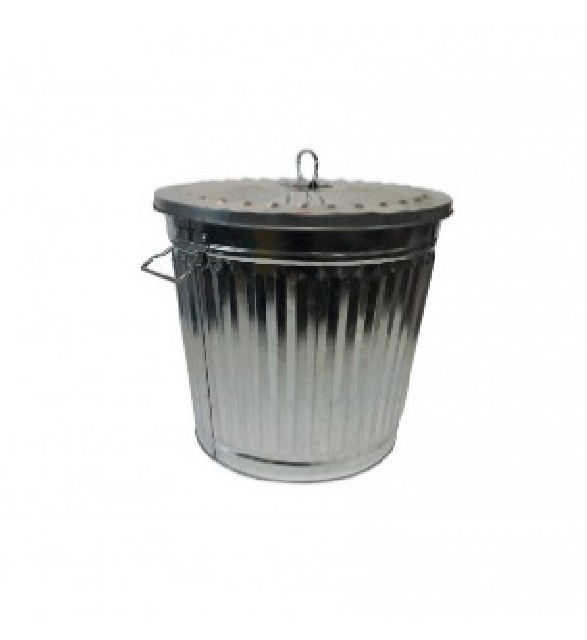 TACHO RECIPIENTE METAL C/TAPA 7 LIT MEDIDA 22 DIAM