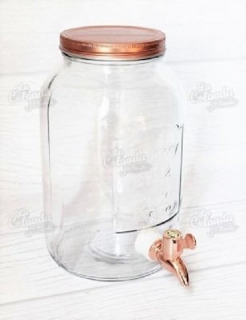 3L DISPENSER BEBIDA TAPA COBRE