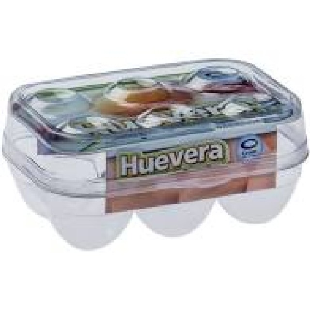 HUEVERA PLASTICO 6 HUEVO