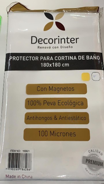 PROTECTOR PARA CORTINA DE BANO CON IMAN