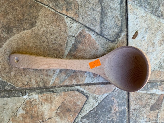 CUCHARON MADERA BAMBU 25CM