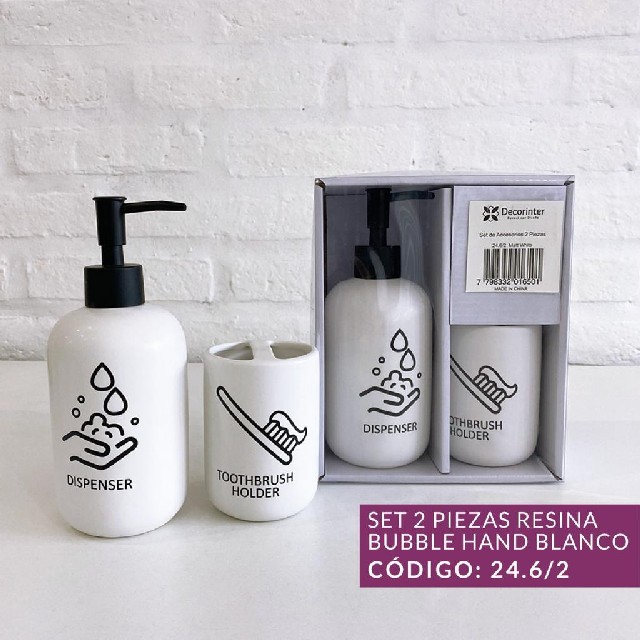 SET ACCESORIO 2 PIEZAS BLANCO HUBBLE