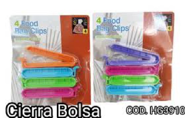 CIERRA BOLSA X4 BAG CLIPS