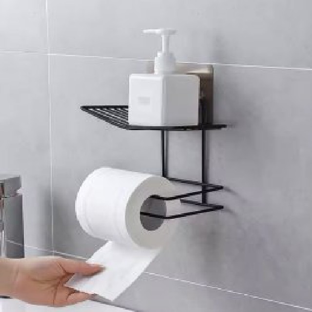 PORTA ROLLO PAPEL HIGIENICO NEGRO