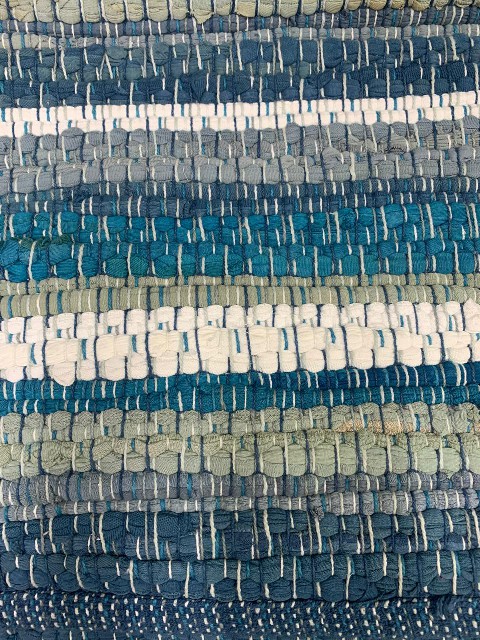 120 X 180 CM ALFOMBRA ALGODON TURQUESA