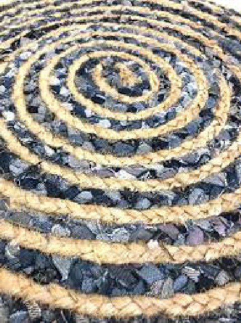 120CM ALFOMBRA REDONDA YUTE JEAN