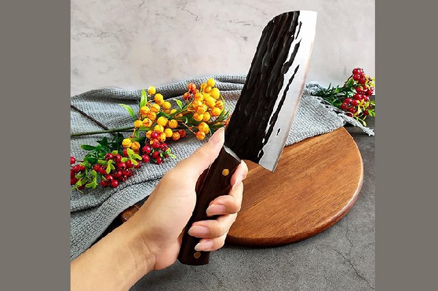 HACHA ACERO MANGO MADERA